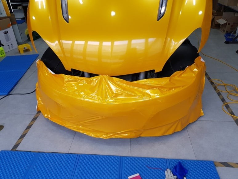 고스트랩(ghostwrap) G2X 전체랩핑(골드옐로우) 시공 / 고양 일산 덕양구