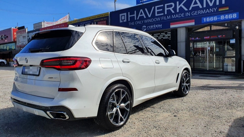 용인 자동차썬팅 BMW X5 신차검수부터 유막제거까지