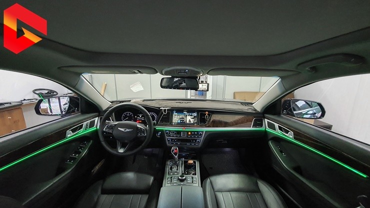 제네시스DH G80 스포츠 핸들 에쿠스 기어봉 엠비언트 무드등 튜닝 / 청주,대전,천안