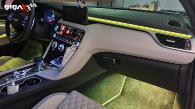 제네시스 G70 실내엠비언트라이트 튜닝 비노출 시공 / 제네시스 / G70 / 청주,대전,천안