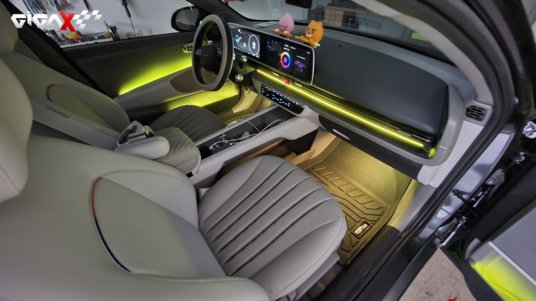 아이오닉6 비노출 엠비언트, 전기차답게 모던스러운 실내분위기 연출~ / 현대 / 아이오닉6 / 청주,대전,천안