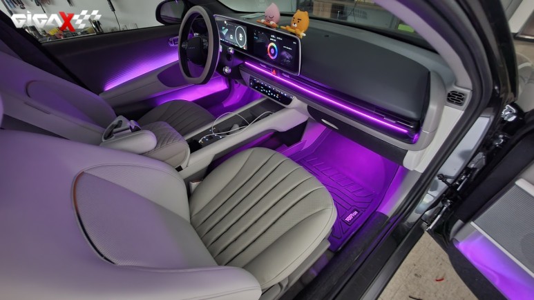 아이오닉6 비노출 엠비언트, 전기차답게 모던스러운 실내분위기 연출~ / 현대 / 아이오닉6 / 청주,대전,천안