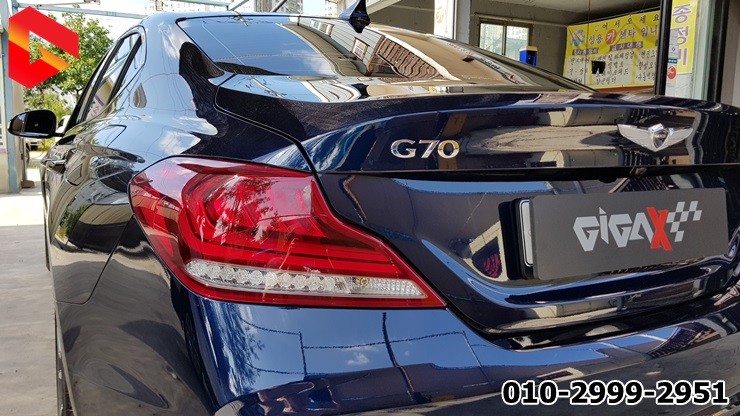 제네시스 G70 테일램프 후진등 LED 교체와 함께 무빙 턴시그널 간지 튜닝 / 청주 신봉동