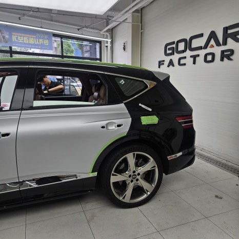 광주 제네시스 gv80 전체랩핑 변화는? / 광주 북구