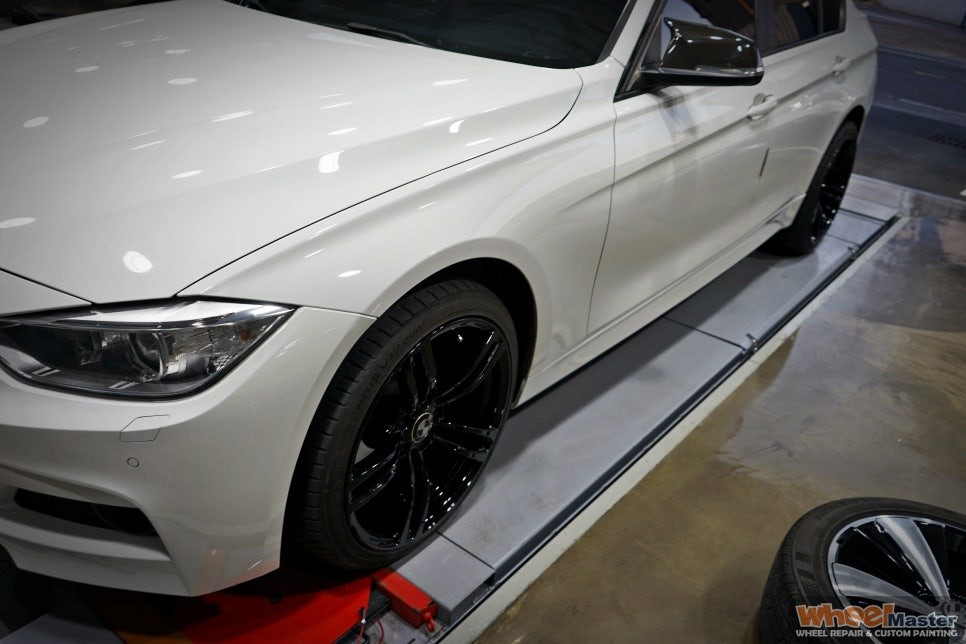 [휠마스터][부산 휠도색] BMW 325d 휠복원 및 분체도장 휠도색!! / 부산 해운대 송정동