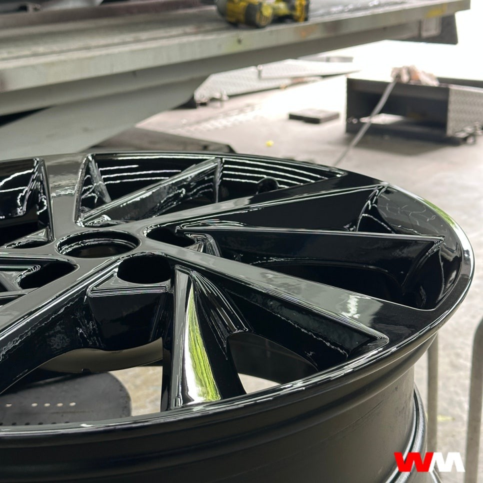 [부산휠도색][휠마스터] 제네시스 GV80 블랙유광 휠 도색 / 부산 해운대 송정동