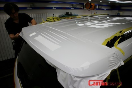 링컨 네비게이터 유광화이트 전체랩핑은 장안동 코션코리아에서 / 동대문,광진구,중랑구