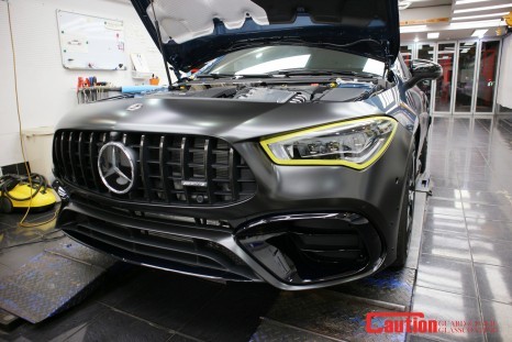 벤츠 CLA45 사틴블랙 전체랩핑으로 올드레스업! / 동대문,광진구,중랑구