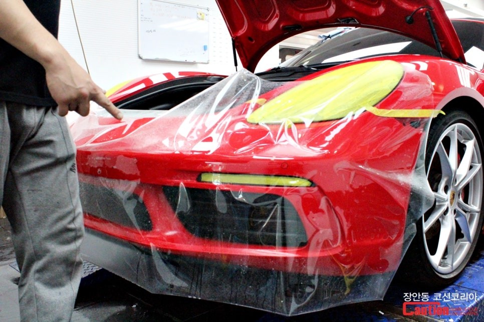 포르쉐 718 박스터 S 자동차보호필름 PPF - 장안동 코션 / 동대문,광진구,중랑구
