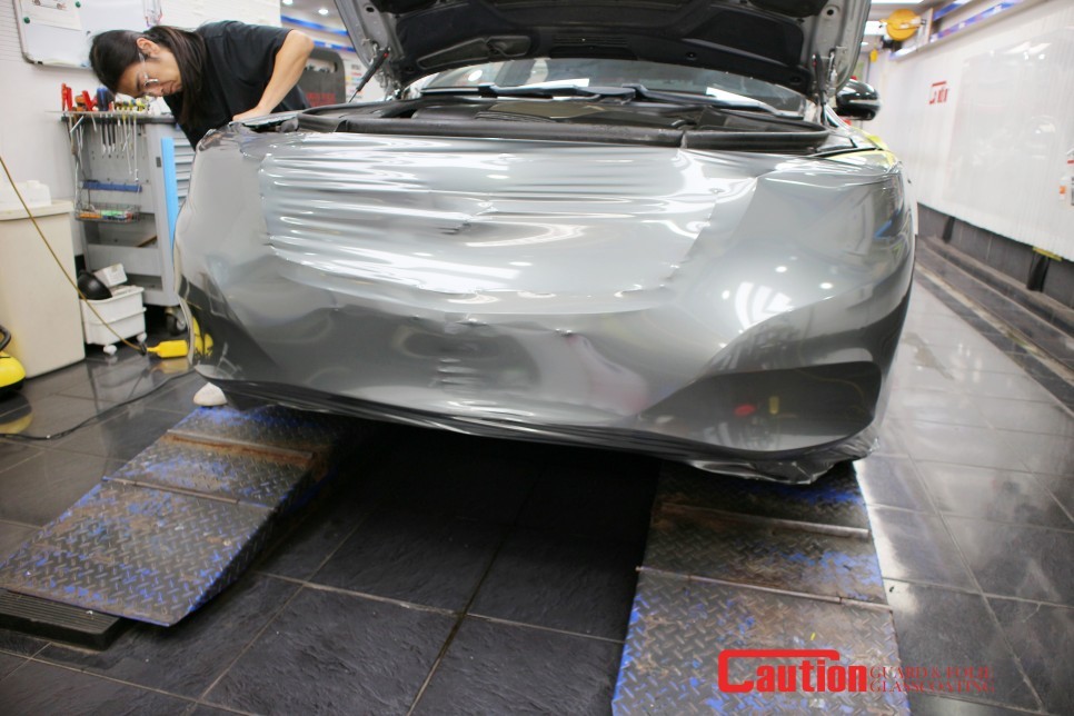 벤츠 S500 랩핑제거 후 에이버리 메탈릭그린으로 전체랩핑 / 동대문,광진구,중랑구