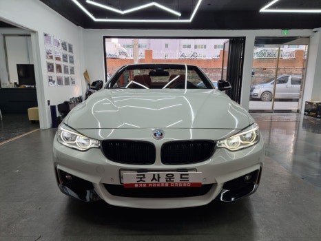 부산 명지 BMW 428I 컨버터블 엠비언트라이트 수입차 실내무드등 까~알끔하게!