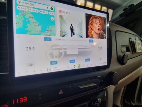 부산 안드로이드올인원 두두7 13인치 올뉴카니발 작은 네비게이션 싫다면 대형 스크린이 대세! / 부산 연제구