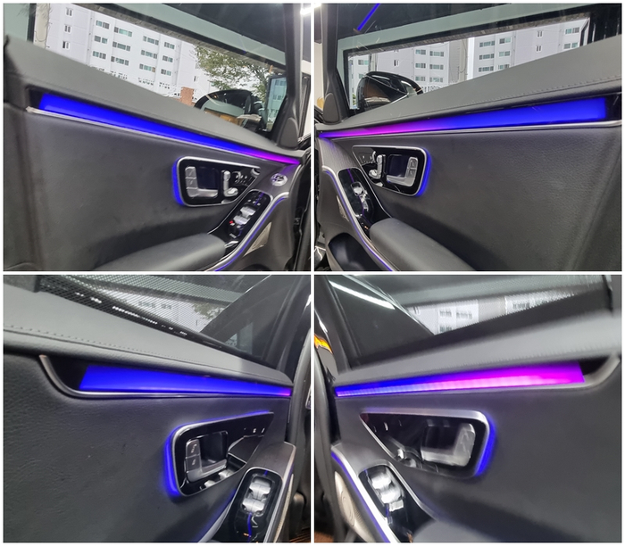 부산 벤츠 S350d 엑티브엠비언트라이트 w223 고풍스러움과 화려함을 겸비한 실내조명,,, 굿사운드 / 부산 연제구