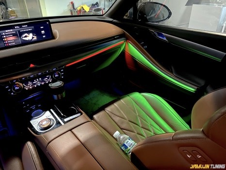 g80 순정 엠비언트 밝기 아쉬울 땐? 글로우 RGB 에어로 확실히 업그레이드! / 용인시 처인구 포곡읍