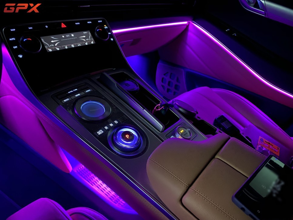 [용인GPX]제네시스 GV80 순정 엠비언트 광량 정말 만족하시나요?광량업그레이드로 실내 분위기 UP! / 용인 처인구, 모현, 곤지암, 포곡, 양지