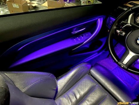 bmw f32 4시리즈 컨버터블 엠비언트 튜닝으로 실내 감성 업그레이드 / 용인시 처인구 포곡읍