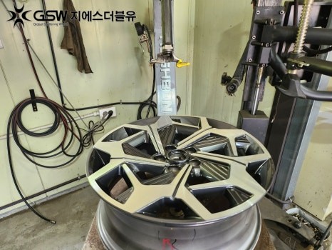 현대 팰리세이드 20인치휠 다이아컷팅 대구 휠복원 / 성남시 시흥동