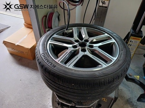 대구 휠복원 기아 K3 17인치휠 다이아컷팅 작업 후기 / 성남시 시흥동