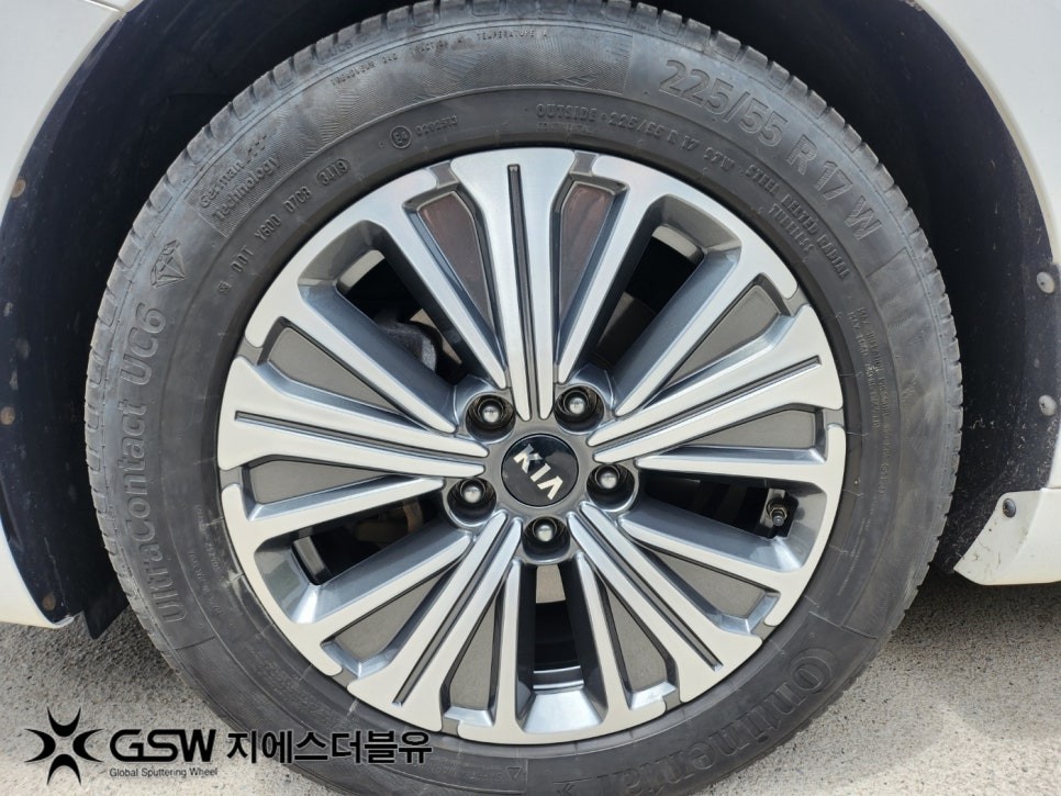 기아 K7 하이브리드 17인치휠 컷팅휠 대구 휠복원 / 성남시 시흥동