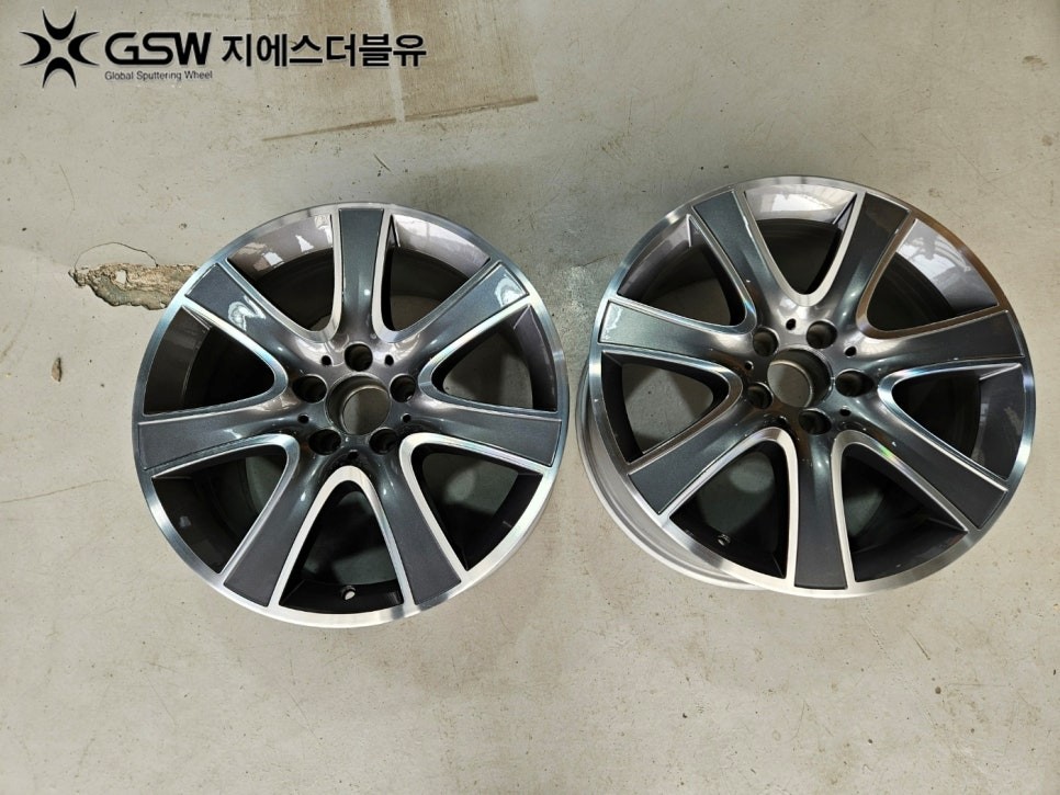수원 휠복원 벤츠 S350D 18인치휠 다이아컷팅 휠복원