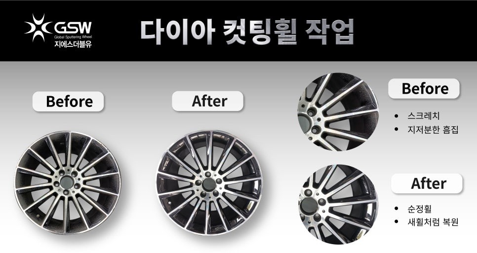 현대 싼타페 TM 19인치 휠복원 순정휠 휠수리 수원 휠복원 / 성남시 시흥동