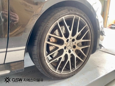 벤츠 휠복원 A45 AMG 19인치휠 다이아컷팅 잘하는 업체! GSW!