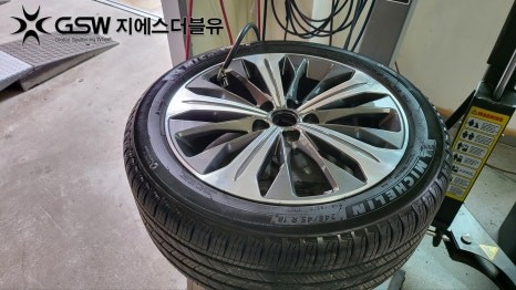 영통 휠수리 기아 K8 18인치휠 다이아컷팅 작업 후기 / 광주 서구 매월동