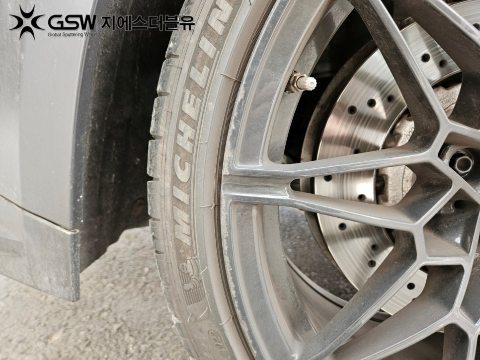 광주 BMW 휠도색 M4 20인치휠 블랙유광 작업 후기