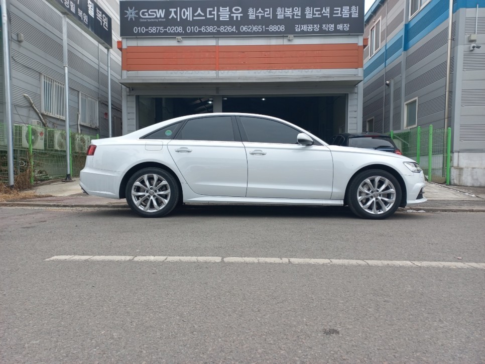 [지에스더블유 광주점] 아우디 순정 18인치 휠 복원 [광주휠복원][광주휠수리][광주휠도색]