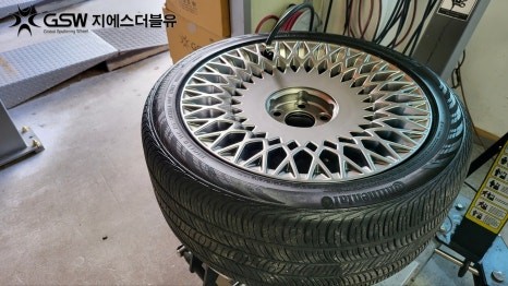 대전 제네시스 휠복원 G90 19인치 반광 스크래치 휠 수리장착 후기 / 대전 유성구 복용동