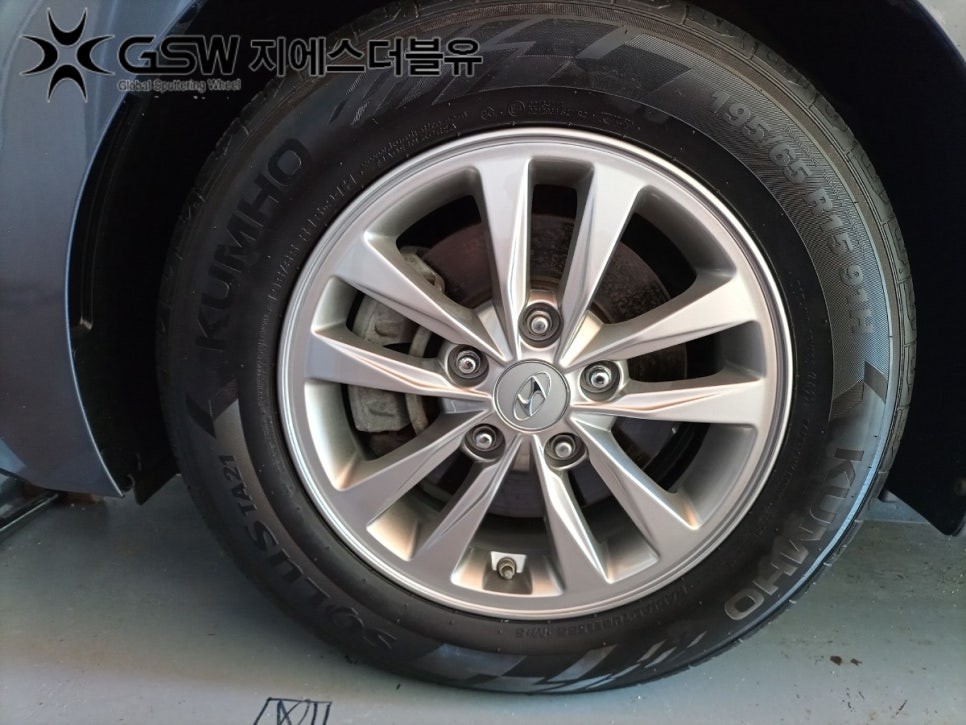 청주 휠복원 아반떼 15인치휠 실버 스크래치 작업 후기 / 대전 유성구 복용동
