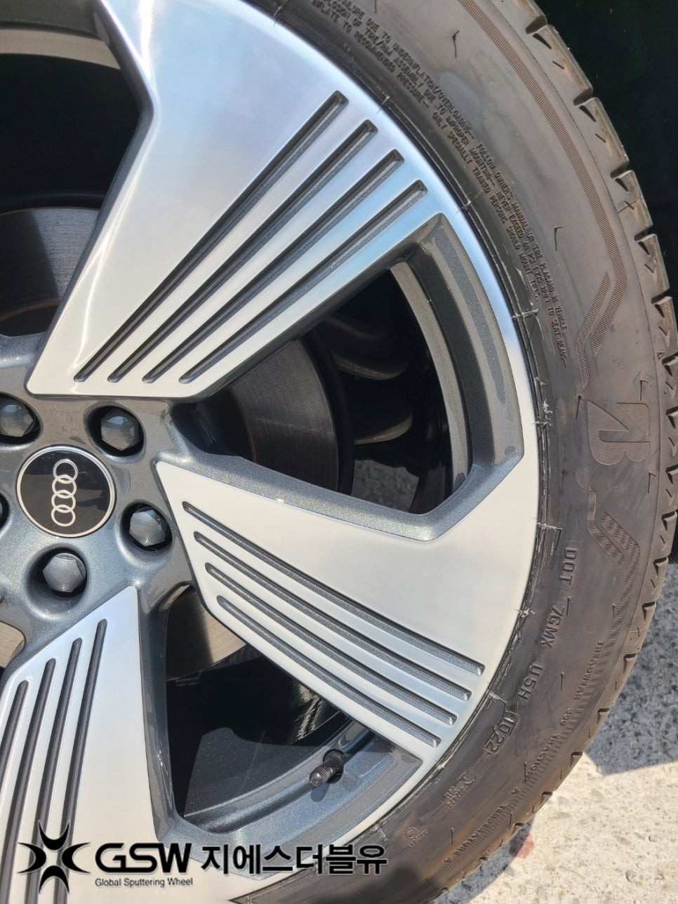 대전 아우디 전기차 이트론 55 콰트로 순정 21인치휠 다이아컷팅 휠복원 작업! / 대전 유성구 복용동 | 오늘의카 - 튜닝,정비  시공후기 모음 앱