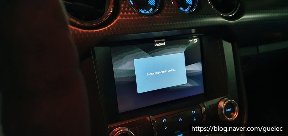 포드 머스탱 안드로이드오토 - 갤럭시 연결 연동