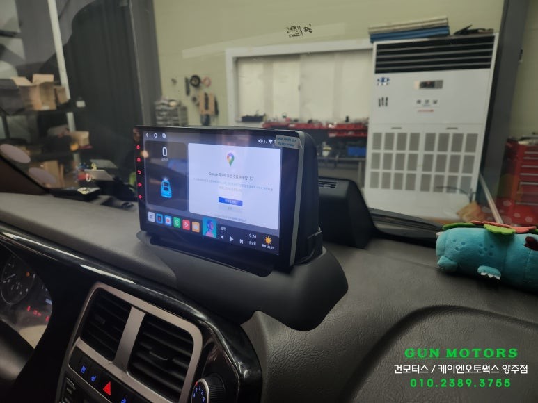 포터2 핸들리모컨 오토크루즈 보조미러 안드로이드 올인원 상단 매립 시공 / 양주시 회정동