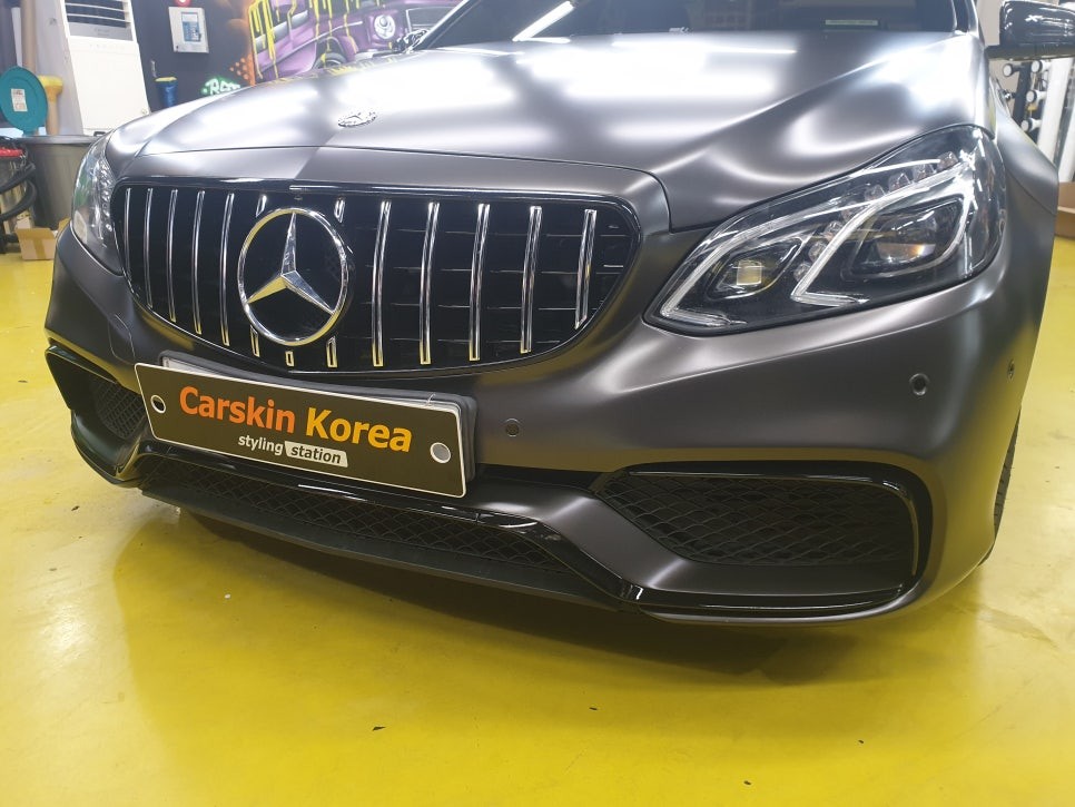 핫 랩핑지 (사틴 다크 바솔트) E63 AMG 랩핑 / 군포 부곡동