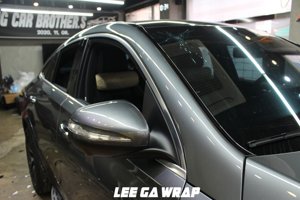 벤츠 GLE53AMG 전체랩핑 화이트&카본포인트랩핑 / 김포, 파주, 인천