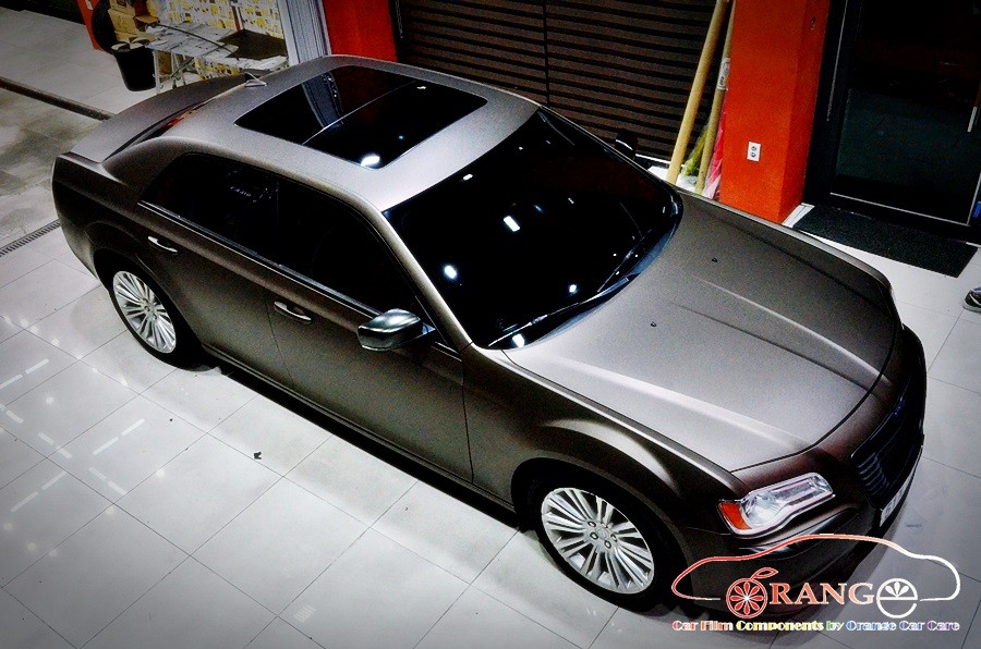 대전카스킨 + 오렌지카케어 + 오렌지카스킨 + 전체랩핑 + 크라이슬러 + 300c + 3M + Matte Copper Metallic / 대전 유성구 원신흥동
