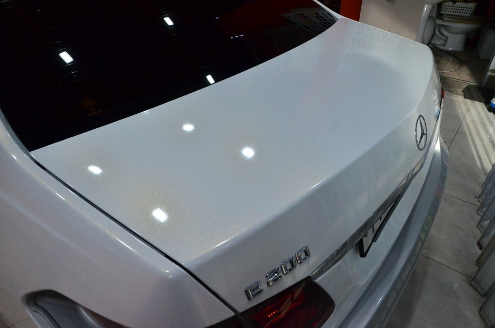 대전 카스킨+오렌지 카스킨+벤츠 E 200+전체랩핑+3M 2080-GP240 Gloss White Gold Sparkle+글로스 화이트 골드 스파클 / 대전 유성구 원신흥동
