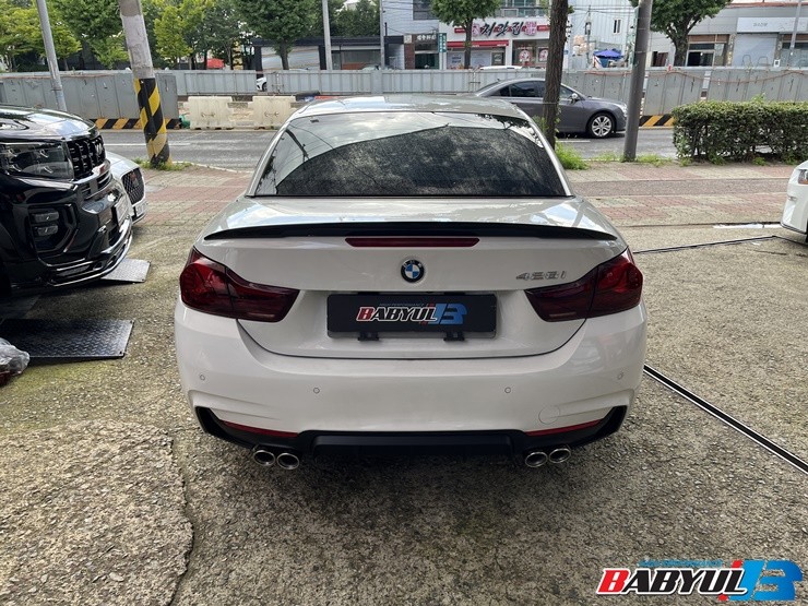 BMW 428i 구조변경이 필요없는 듀얼 머플러튜닝,450i 디퓨저 장착
