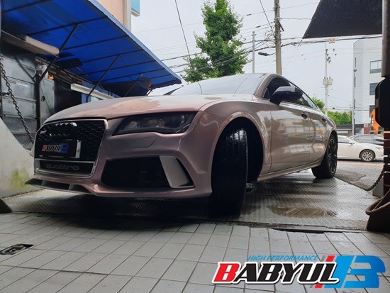 광주수입차튜닝 아우디 A7 - S7 디퓨져, 머플러팁 교환