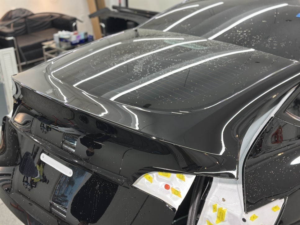 모델Y 블랙 PPF 전체시공 실력체크 확실합니다. 강서구 PPF / 서울 강서구 공항동