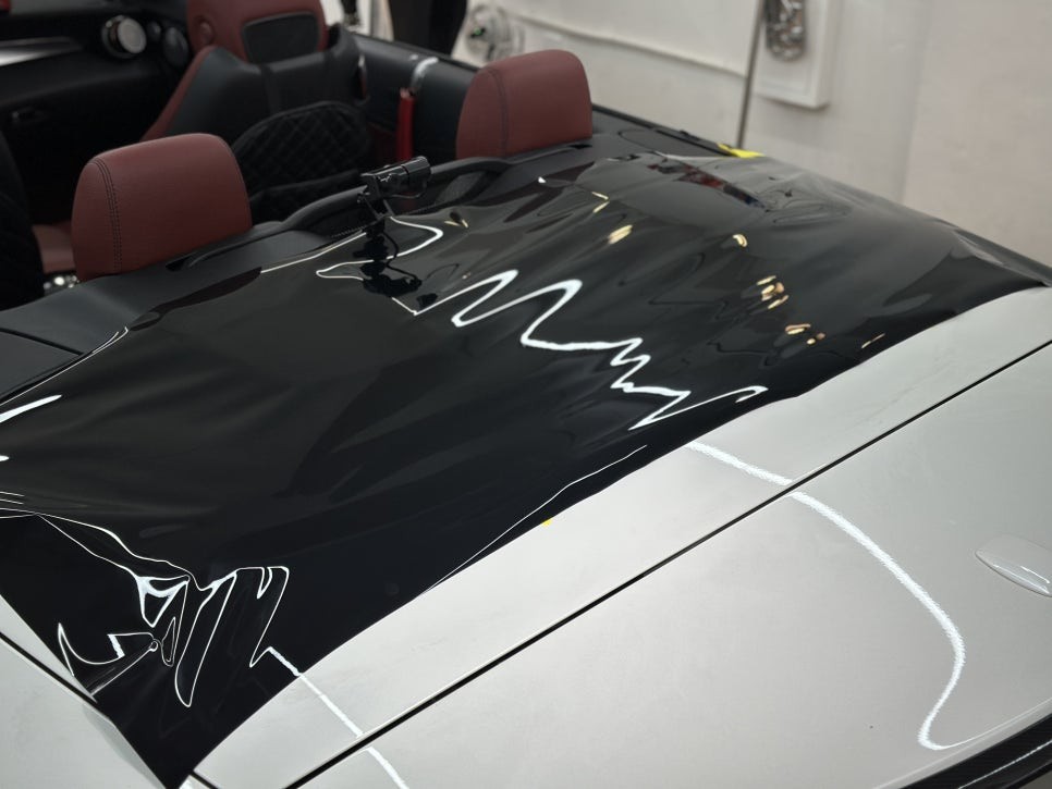 벤츠 C클래스 카브리올레 다크 블루탑 고광택 크롬죽이기 성남 분당에서도 고광택은 혁신 / 서울 강서구 공항동