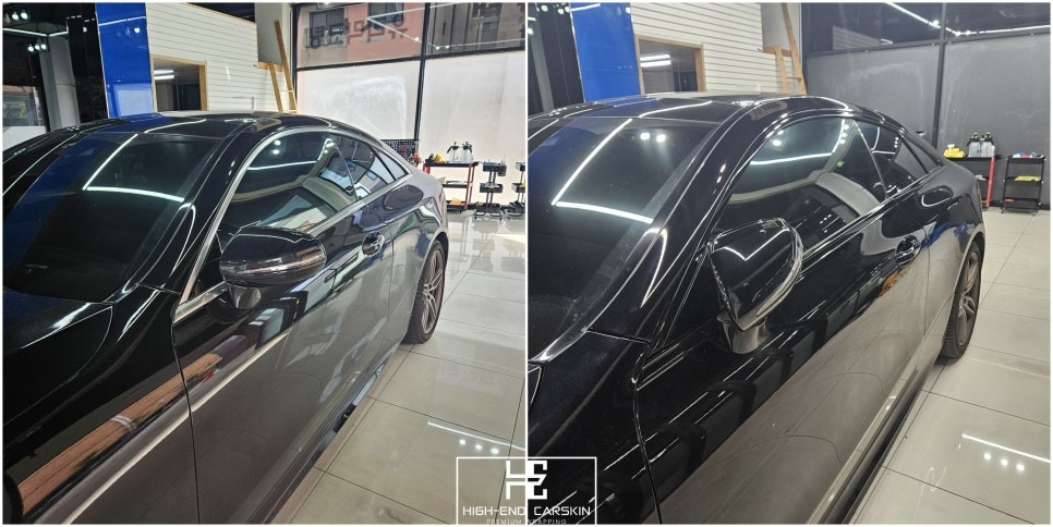 벤츠 E클래스 크롬죽이기 잘하는곳 파주랩핑 하이엔드카스킨