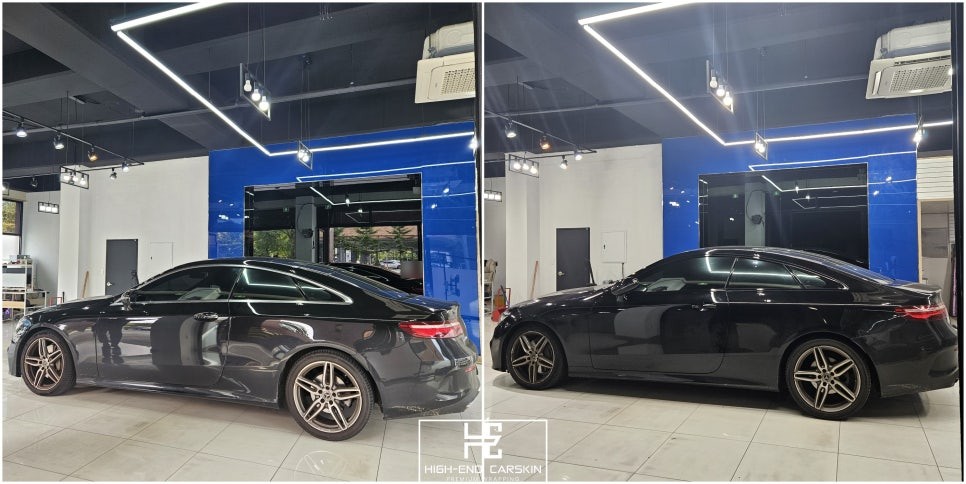 벤츠 E클래스 크롬죽이기 잘하는곳 파주랩핑 하이엔드카스킨