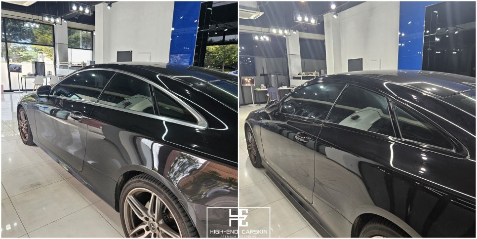 벤츠 E클래스 크롬죽이기 잘하는곳 파주랩핑 하이엔드카스킨