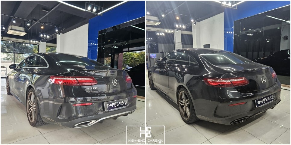 벤츠 E클래스 크롬죽이기 잘하는곳 파주랩핑 하이엔드카스킨