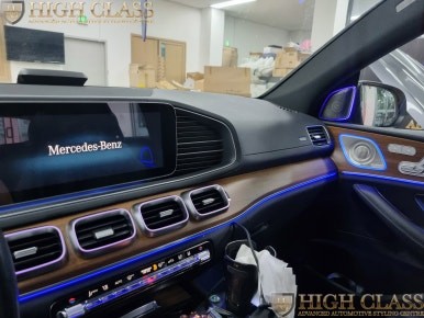 벤츠 GLE 실내 엠비언트 라이트 완벽 정리 : 송풍구, 스트백라인, 미드레인지 엠비언트 / 서울 강동, 송파, 하남, 광진구