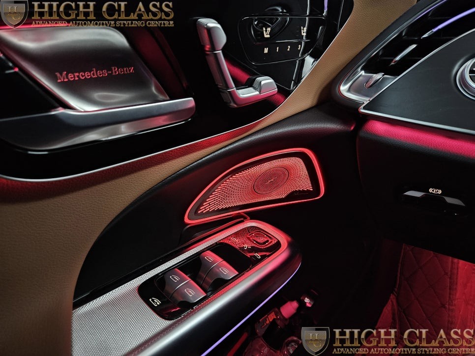 벤츠 E클래스 W214 4D 부메스터 전동트위터, 도어 엠비언트 / 서울 강동, 송파, 하남, 광진구