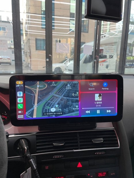 대구 아우디 A6 12.3인치 안드로이드올인원 장착