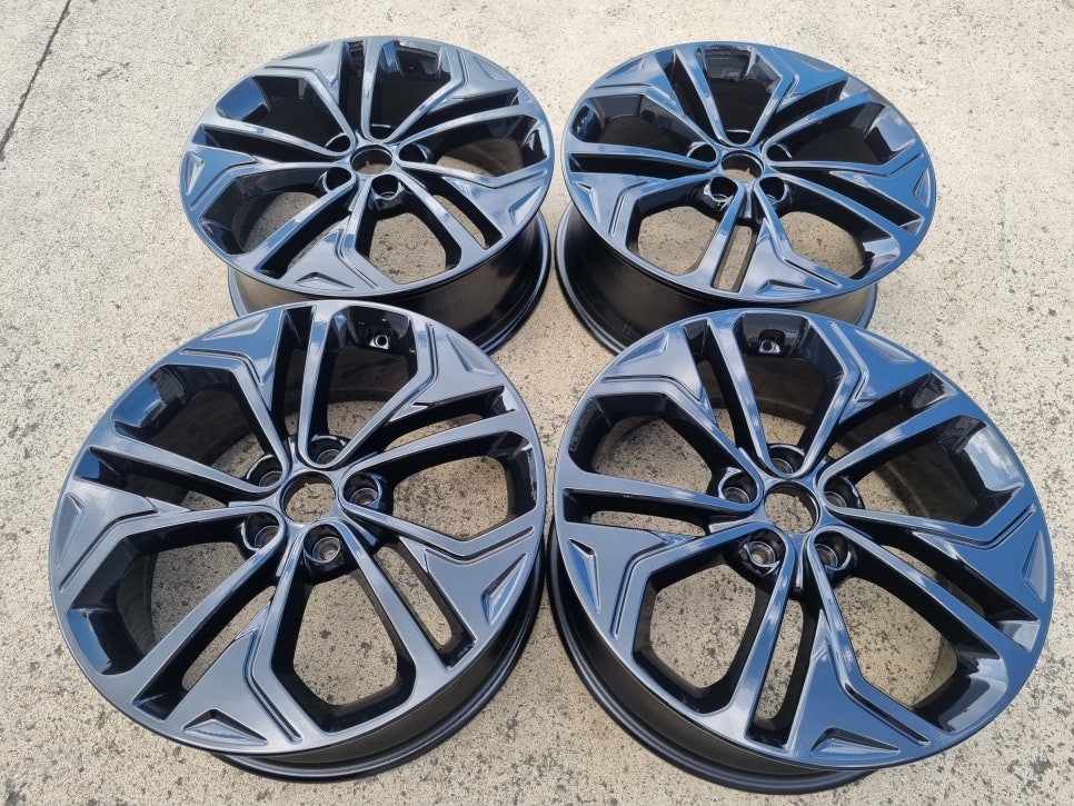 대구/경산/휠도색/휠수리/휠복원/잘하는곳/현대/싼타페/TM/19인치/순정휠/블랙유광/분체도색